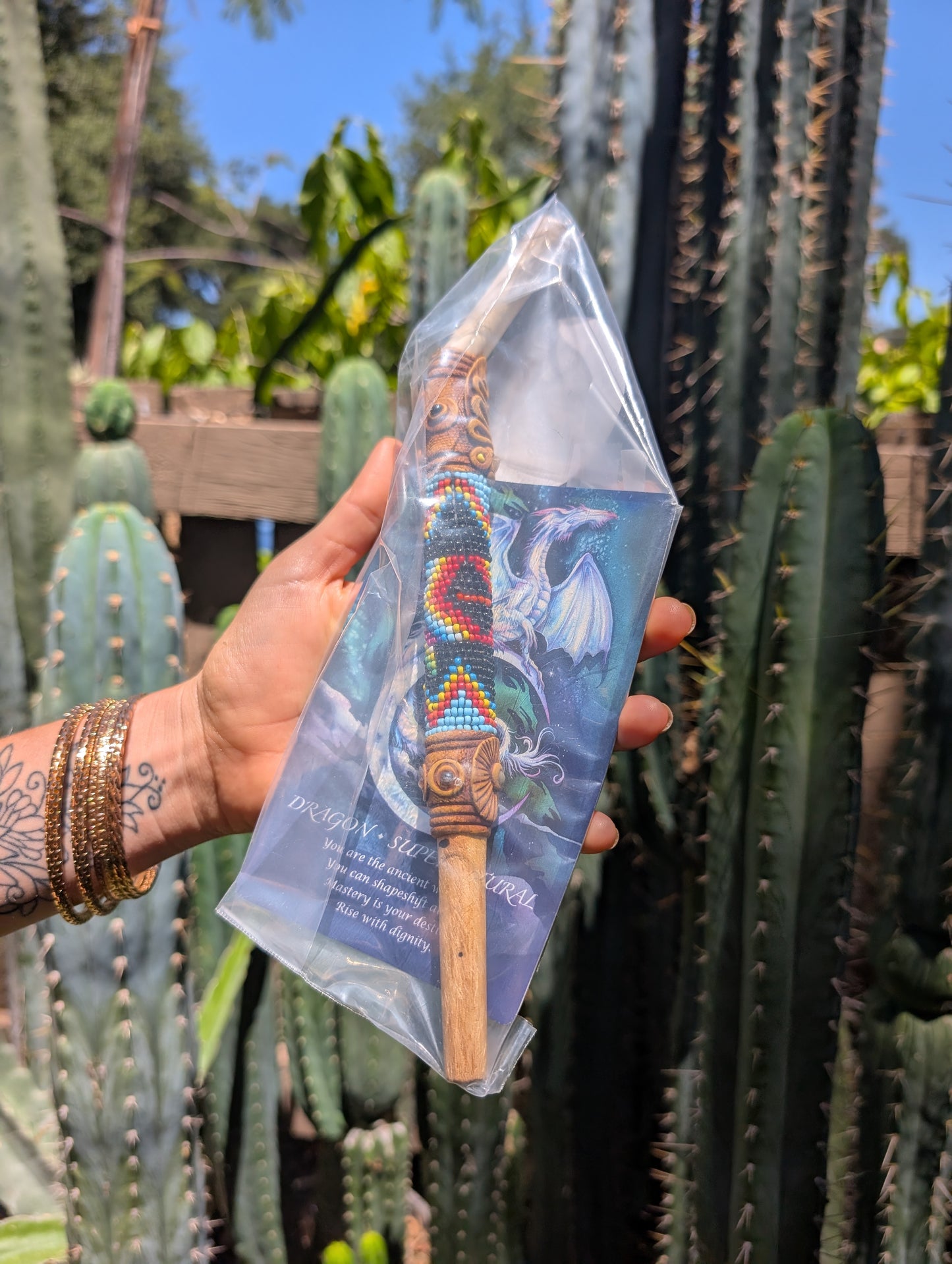 Dragon Shipibo Tepi - Bone