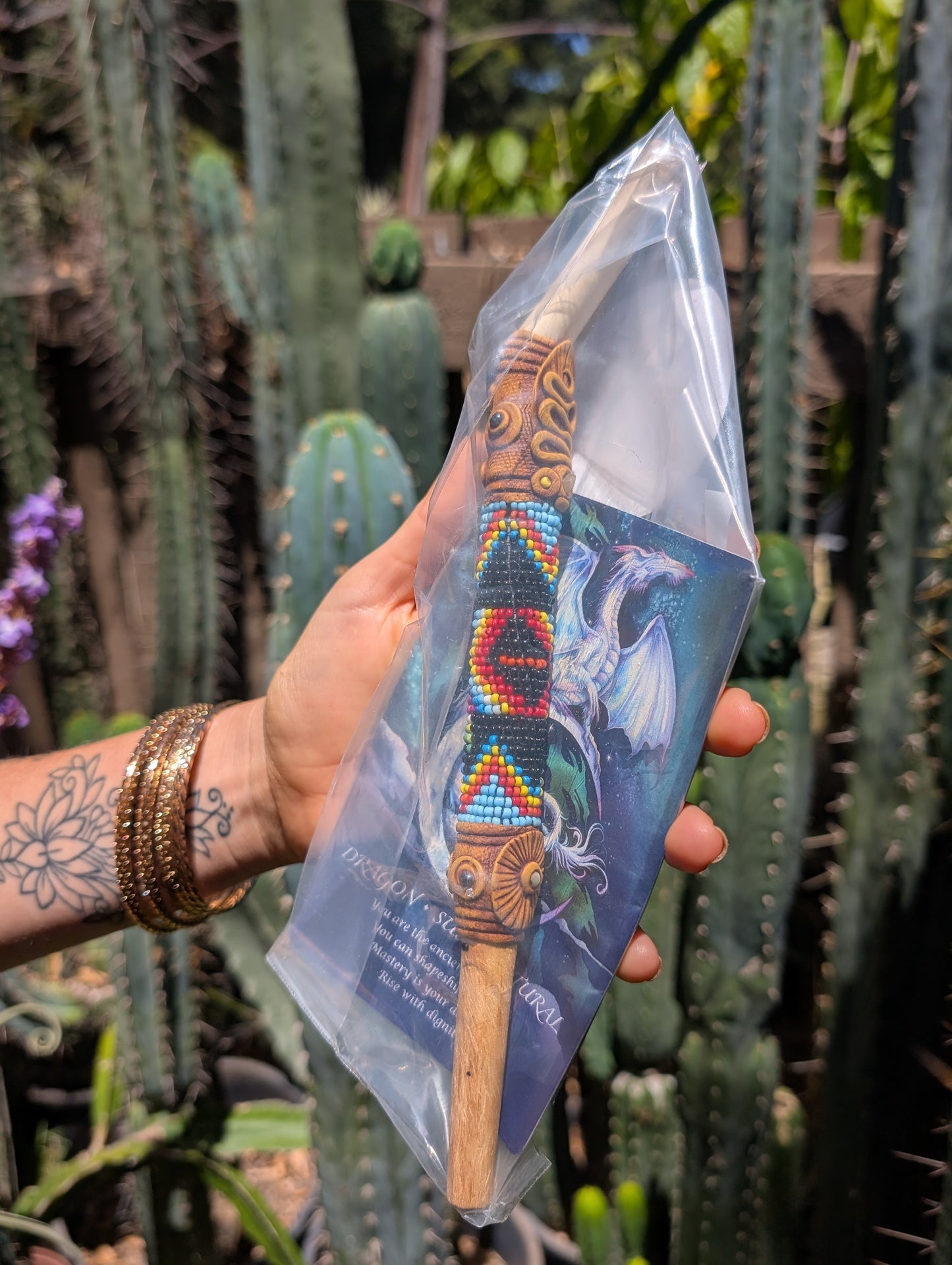 Dragon Shipibo Tepi - Bone