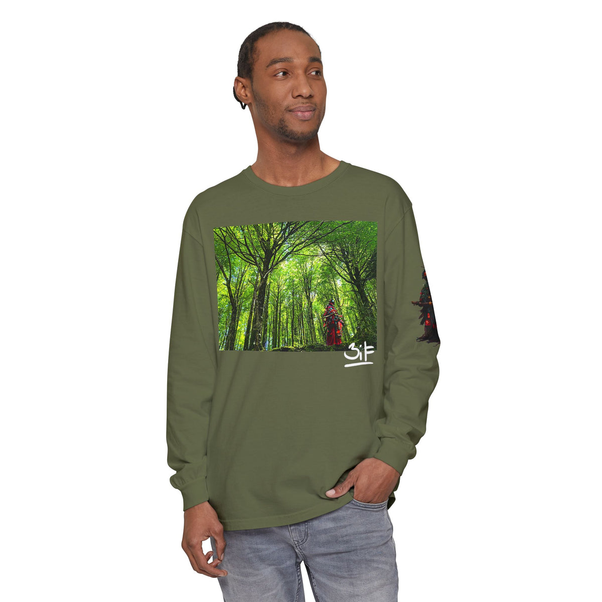 Unisex Garment-dyed Long Sleeve T-Shirt